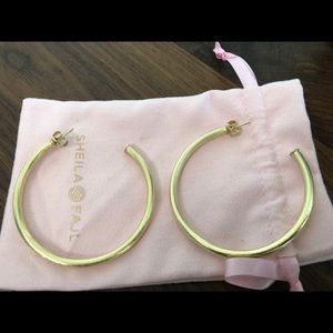 Sheila Fajl gold hoops